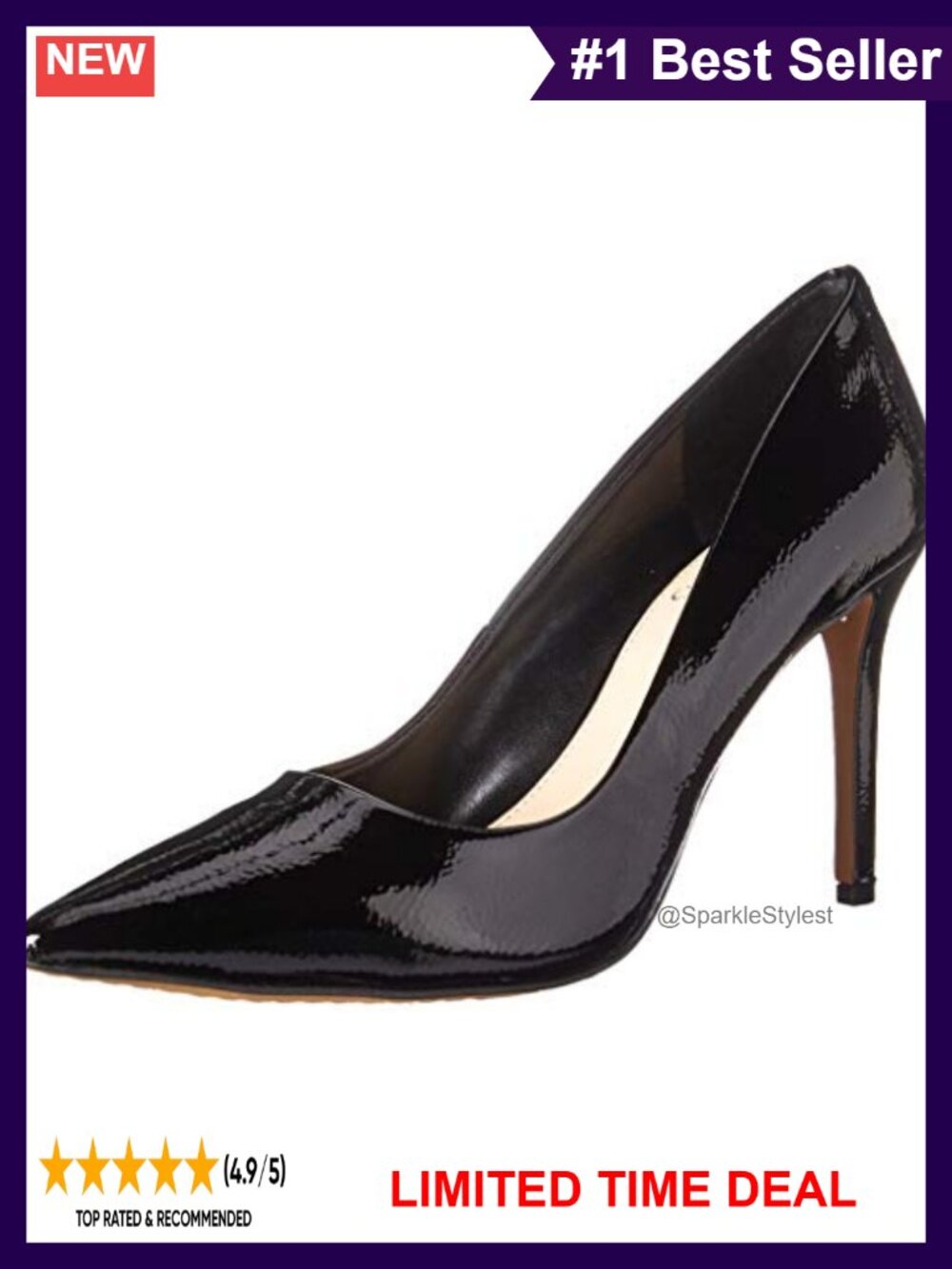 Pointed Toe Stiletto Pump Leather Dress Shoes